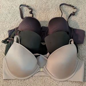 Lot of three Third Love bras. Sizes 36b and 34c